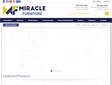 Tablet Screenshot of miraclefurnituretampa.com